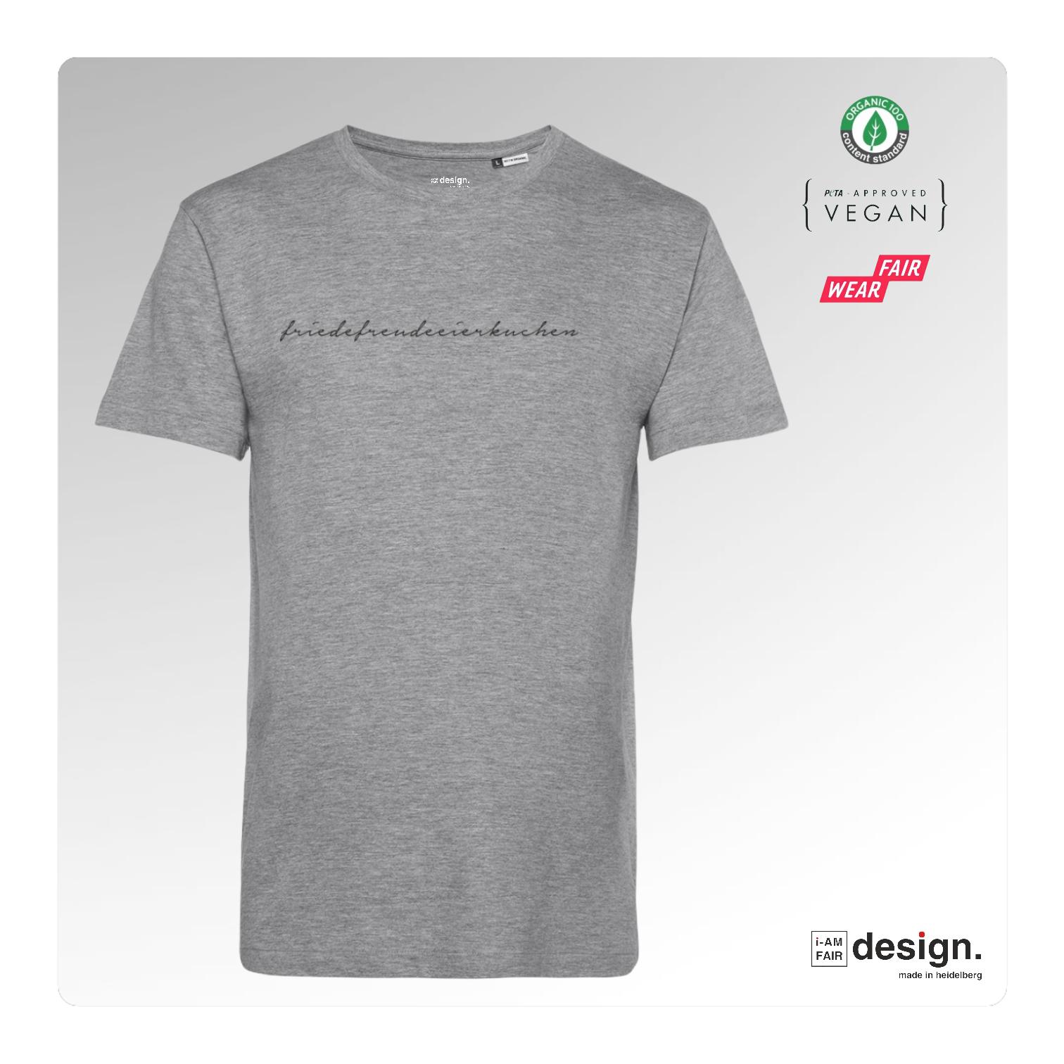 Unisex Bio-T-Shirt "friedefreudeeierkuchen"