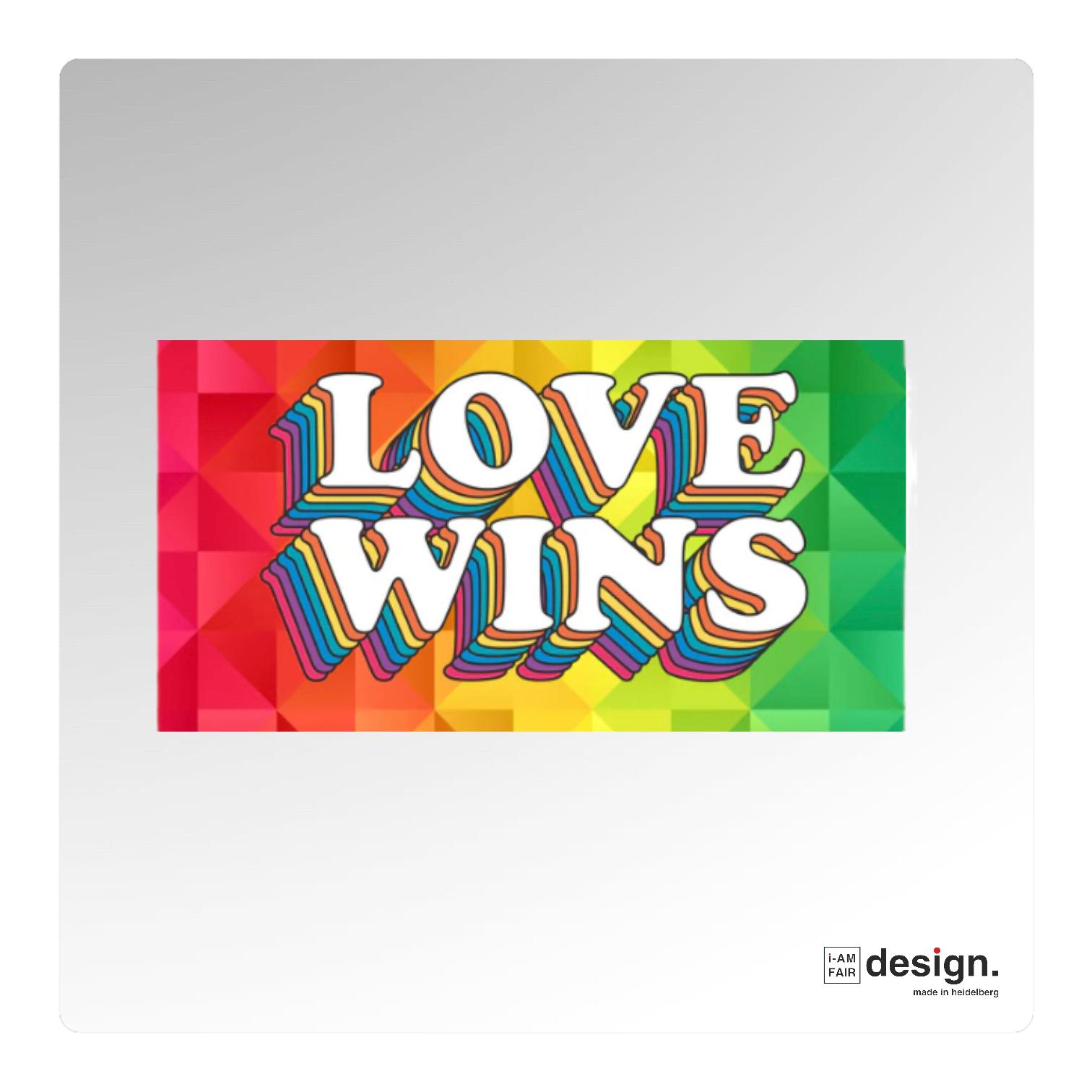 Bio-T-shirt "love wins"