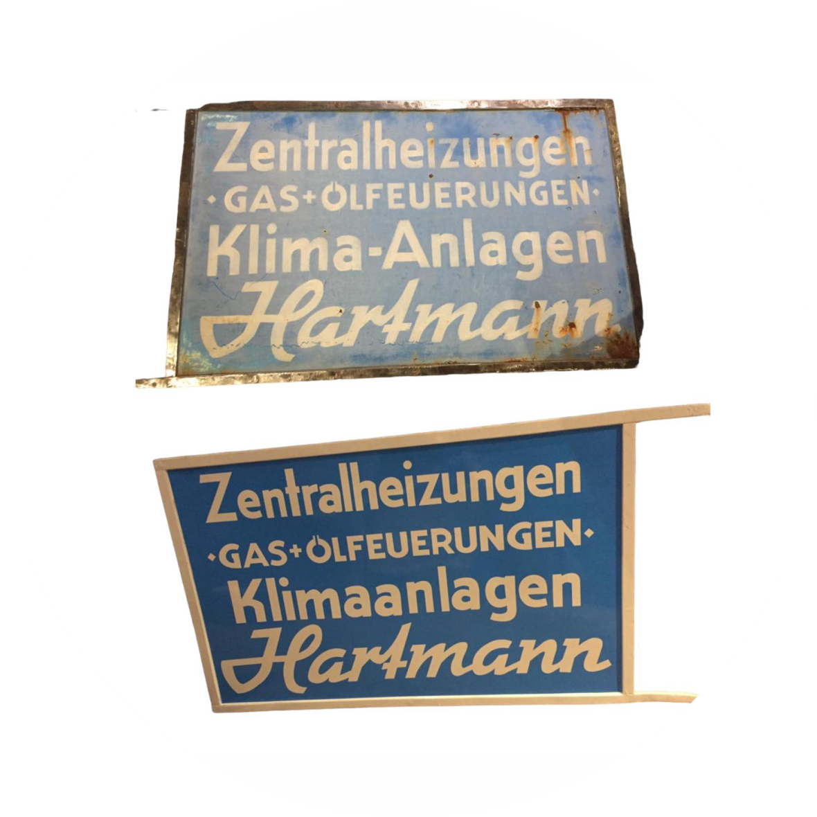 Werbeschild - Restaurierung