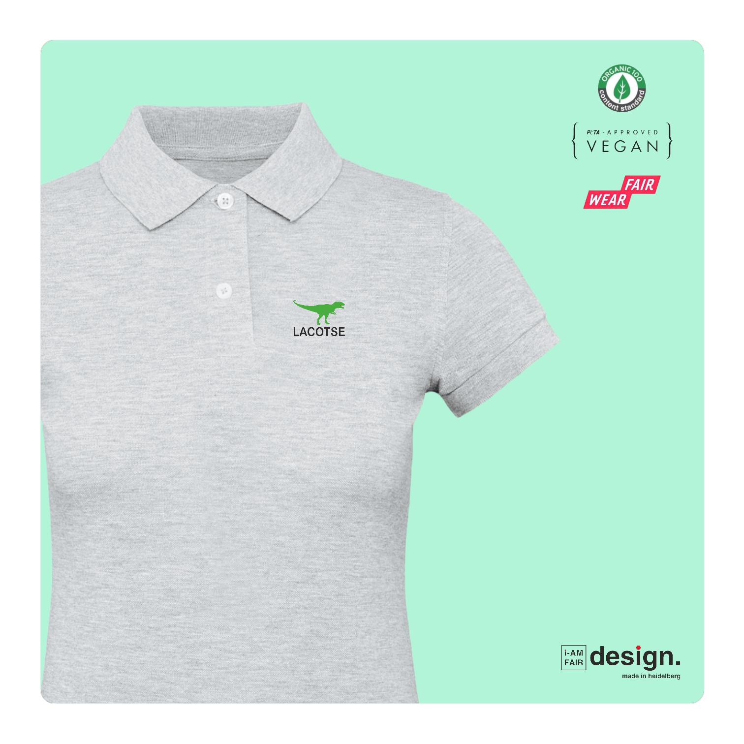 Polo T-Shirt, Biobaumwolle mit voll FAKE "lacoste"-Logo