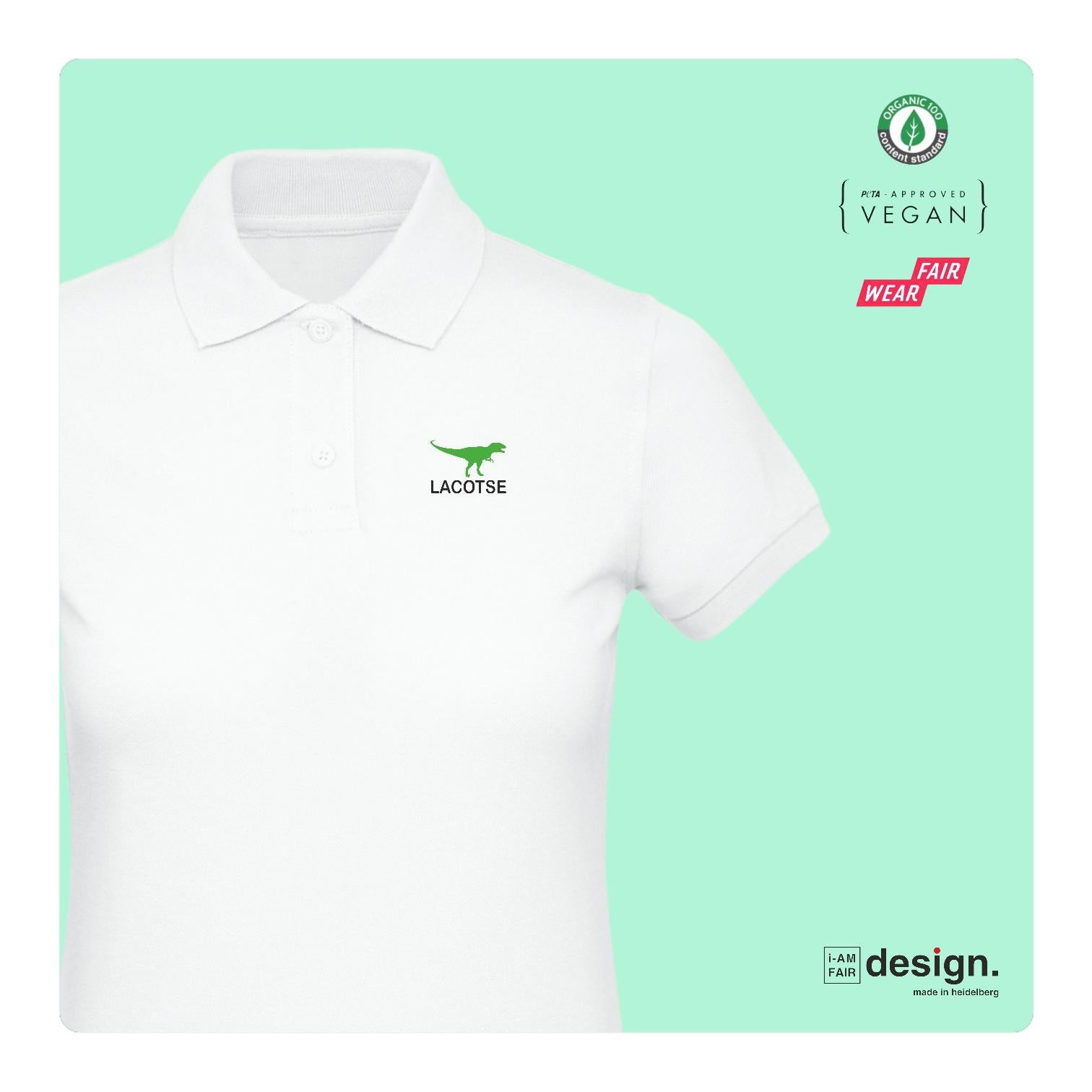 Polo T-Shirt, Biobaumwolle mit voll FAKE "lacoste"-Logo