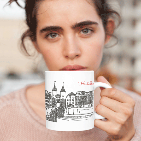 alte brücke heidelberg tasse.
