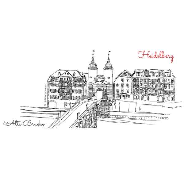 alte brücke heidelberg tasse.