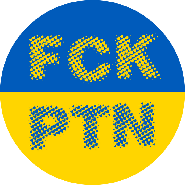 #StandWithUkraine VinylSticker rund