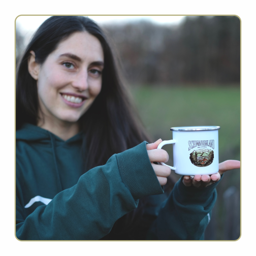 Emaillen-Tasse "Schwabenland"