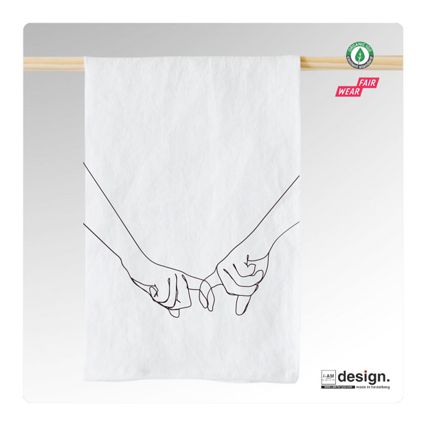 Geschirrhandtuch "one-line-art". 5 Designs