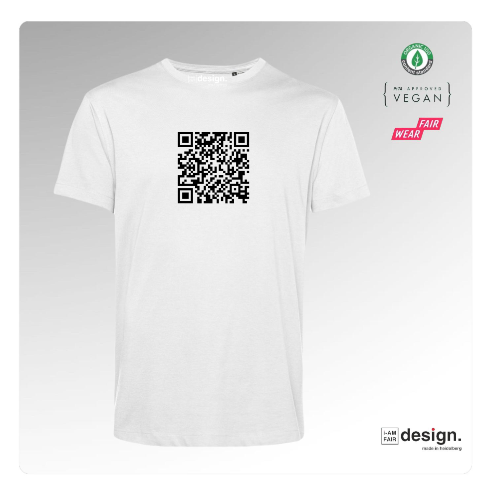 T-Shirt "QR-Botschaft: LIEBE"