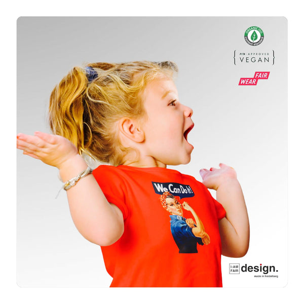 Kinder-T-Shirt "we can do it"